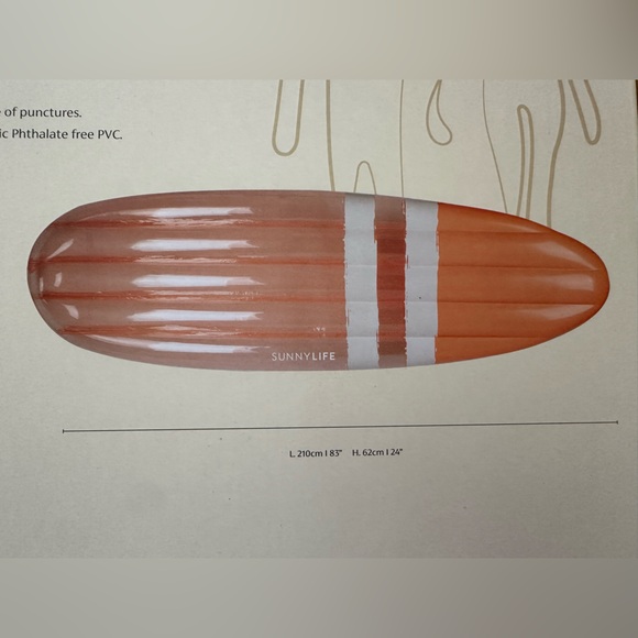 SUNNYLiFE Surfboard “float away lie on” NEW In Box - Picture 4 of 6